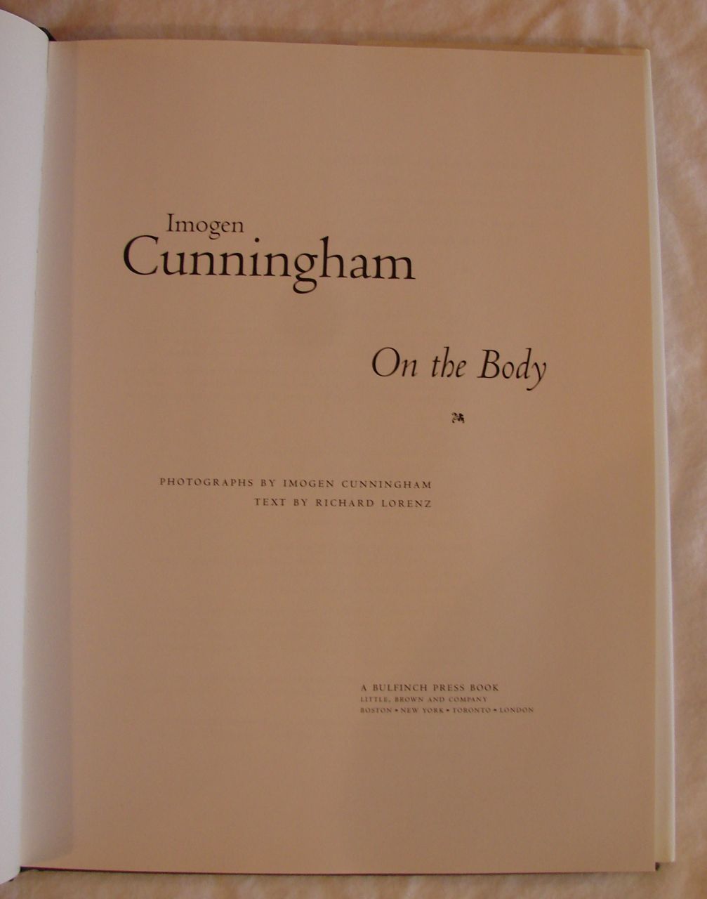 Image for Imogen Cunningham: On the Body
