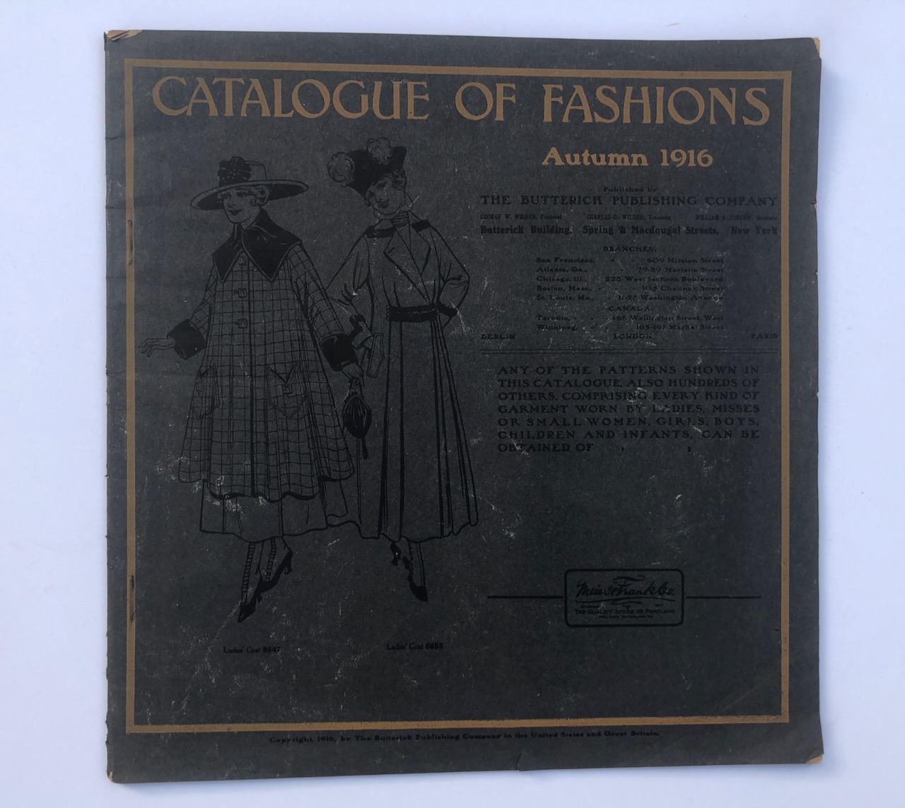 Image for Autumn 1916 Catalogue of Fashions