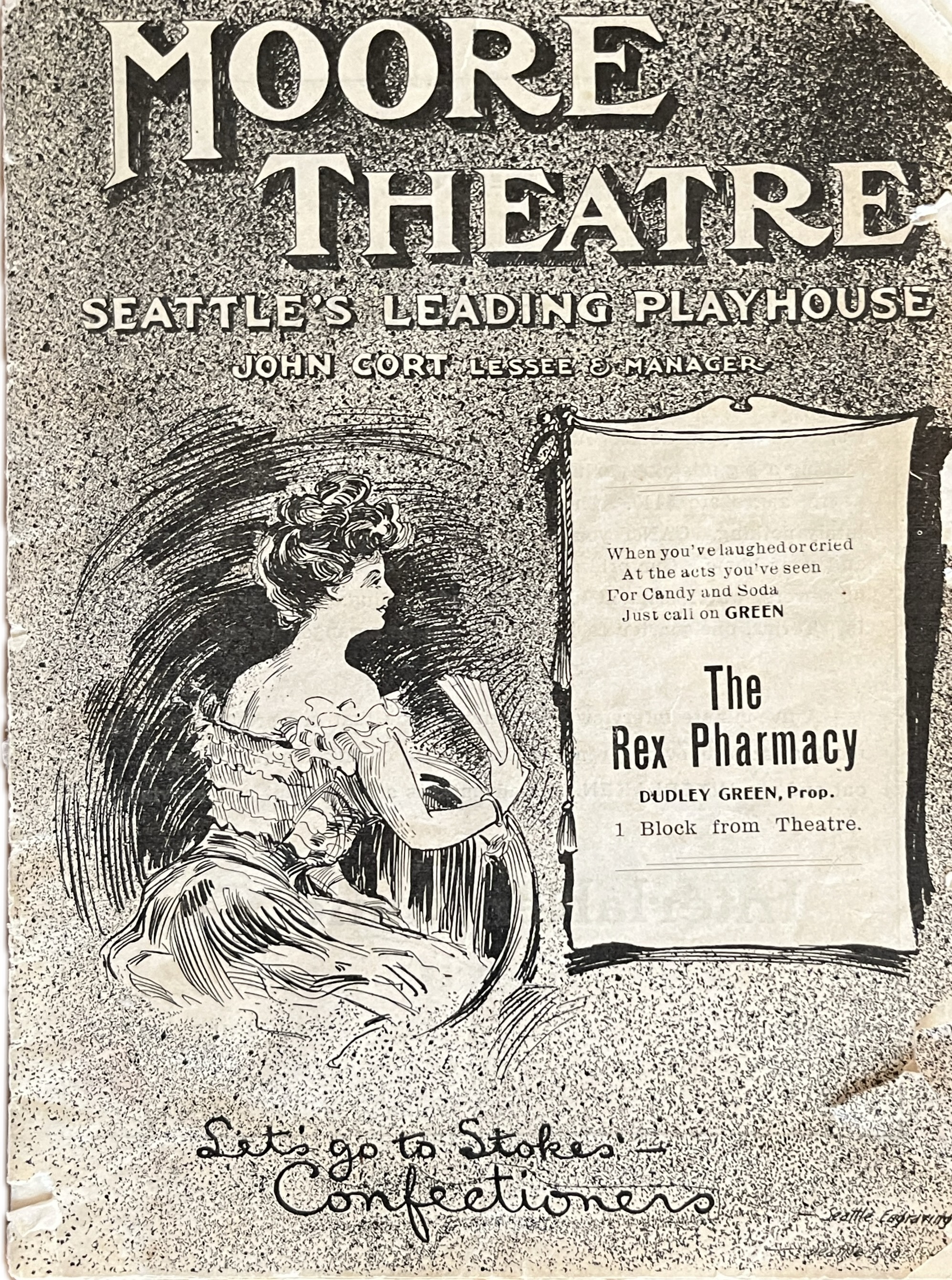 Moore Theater Program for 1908