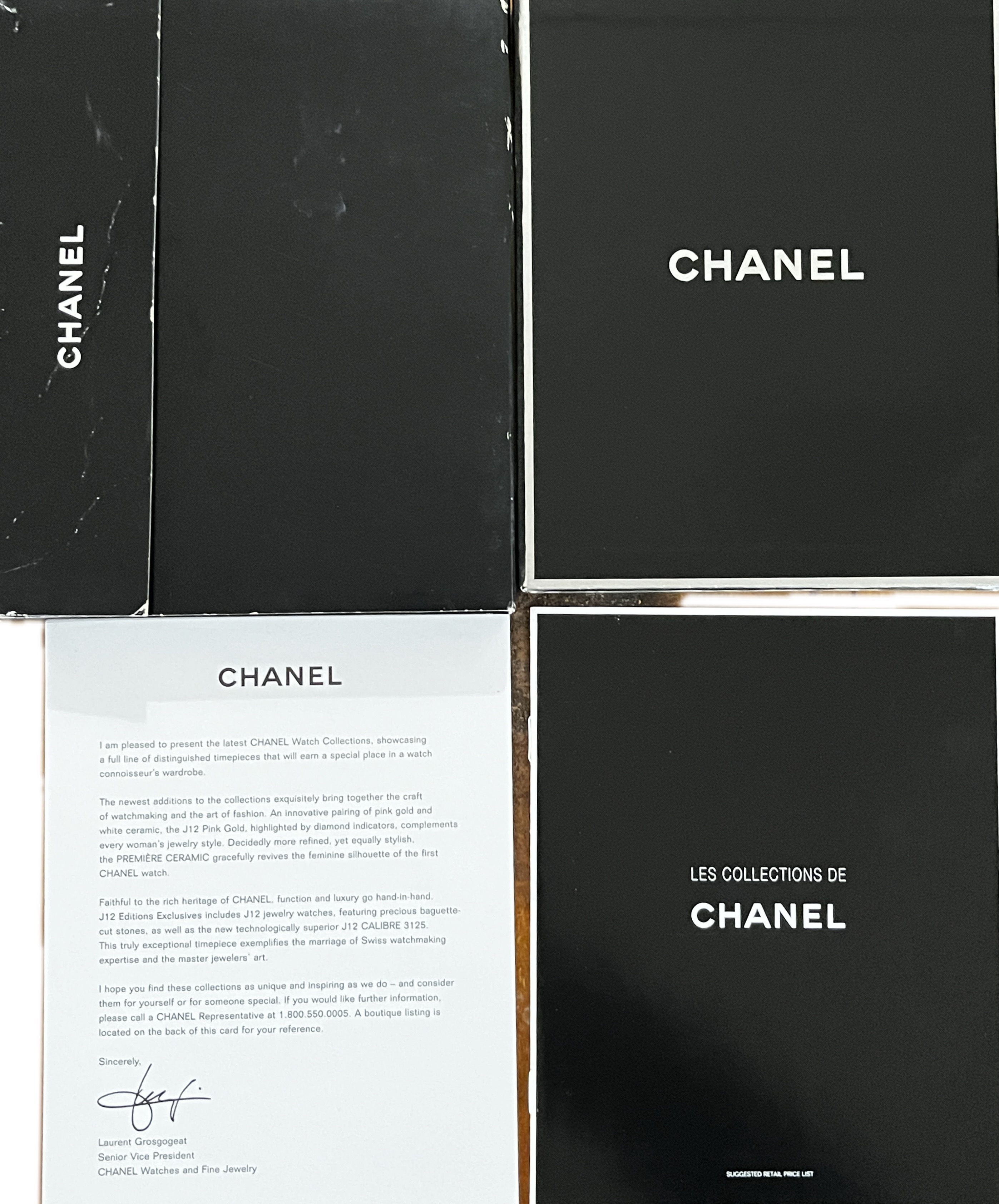 Chanel Watch Portfolio with Original Mailer & Slipcase