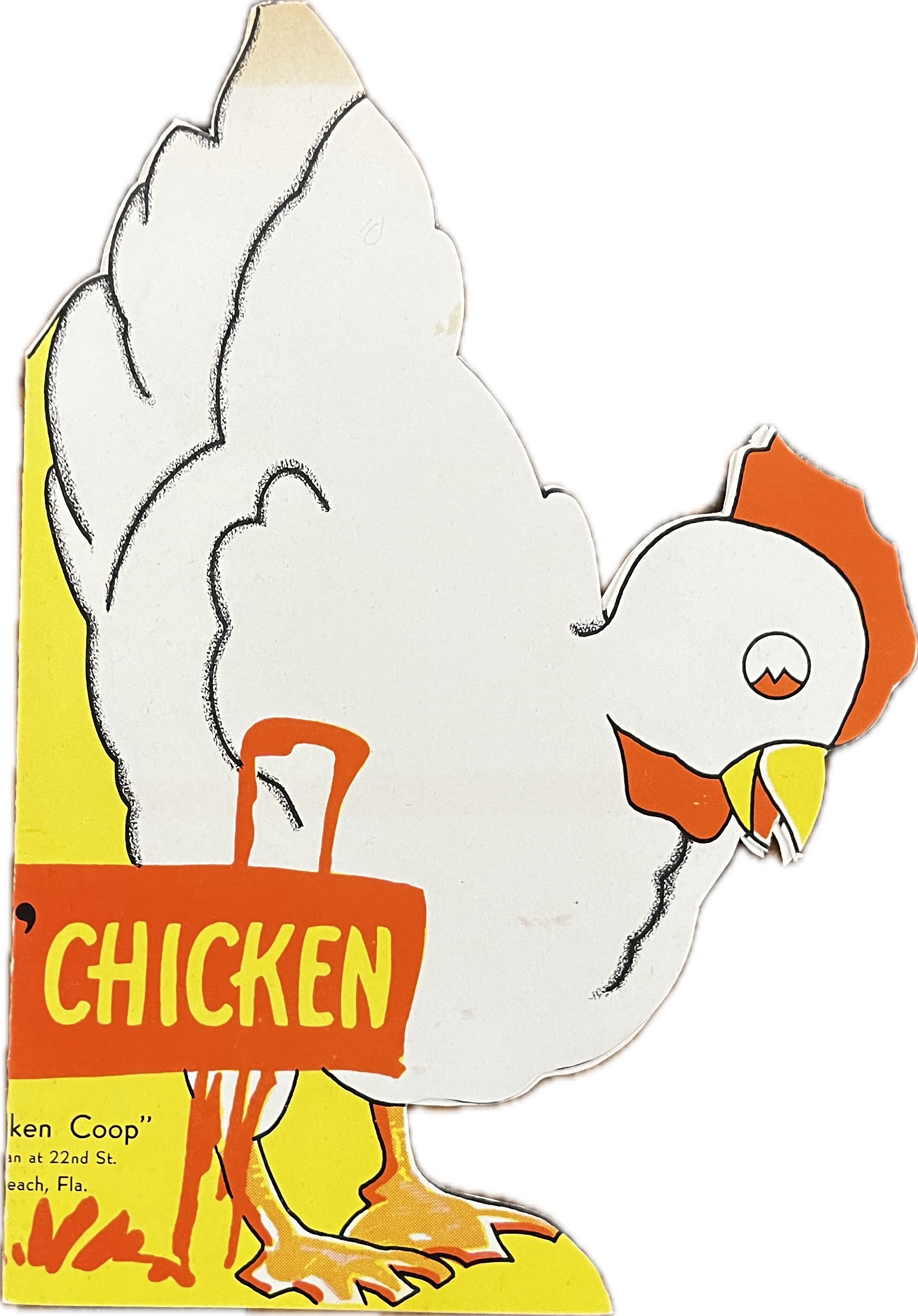 The Chicken Coop Menu, Miami Beach