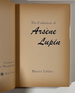 The Confesssions of Arsene Lupin