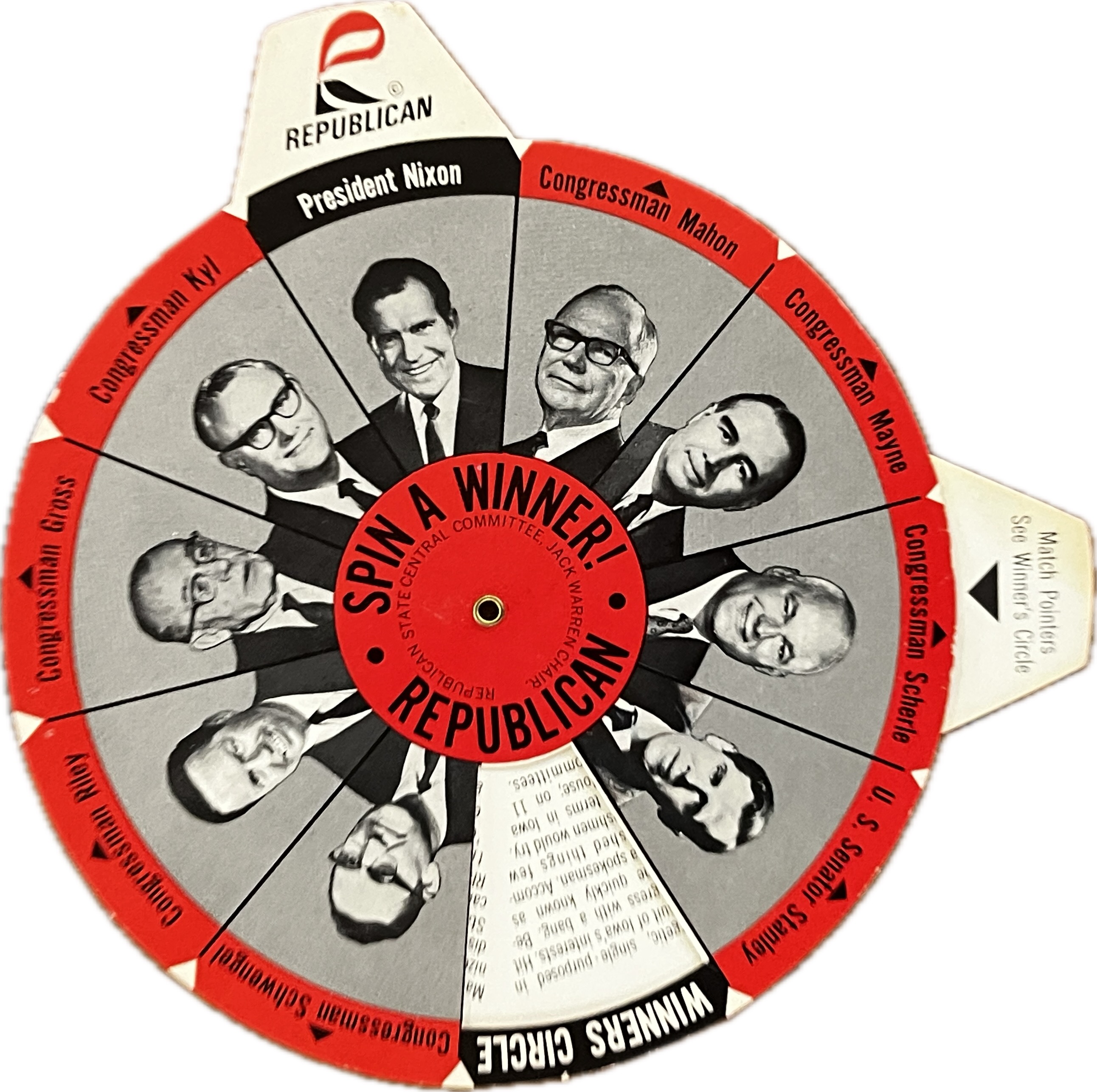 Spin a Winner! 1968 Republican Campaign Volvelle