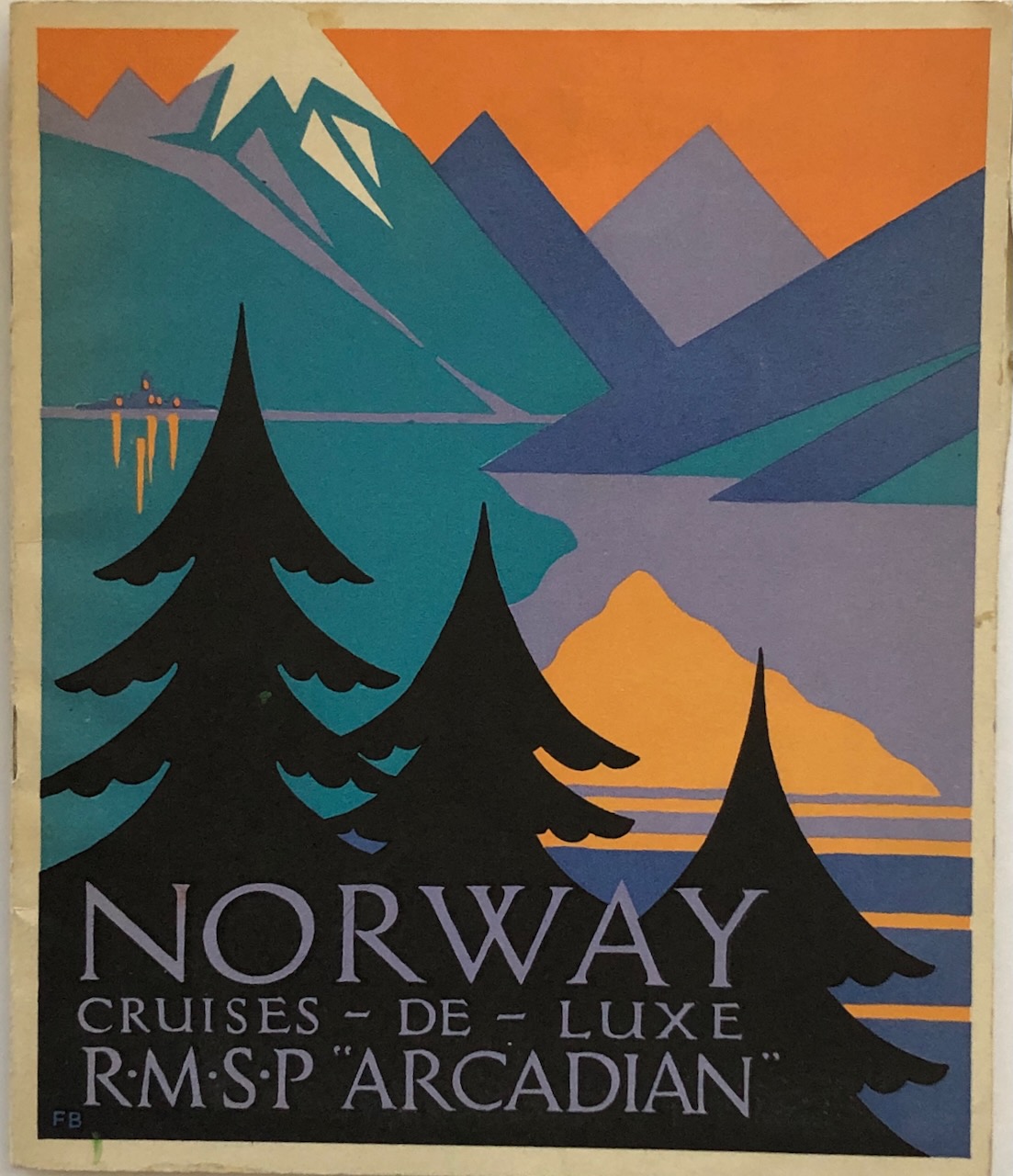 Image for Norway: Cruises De Luxe R.M.S.P. Arcadian