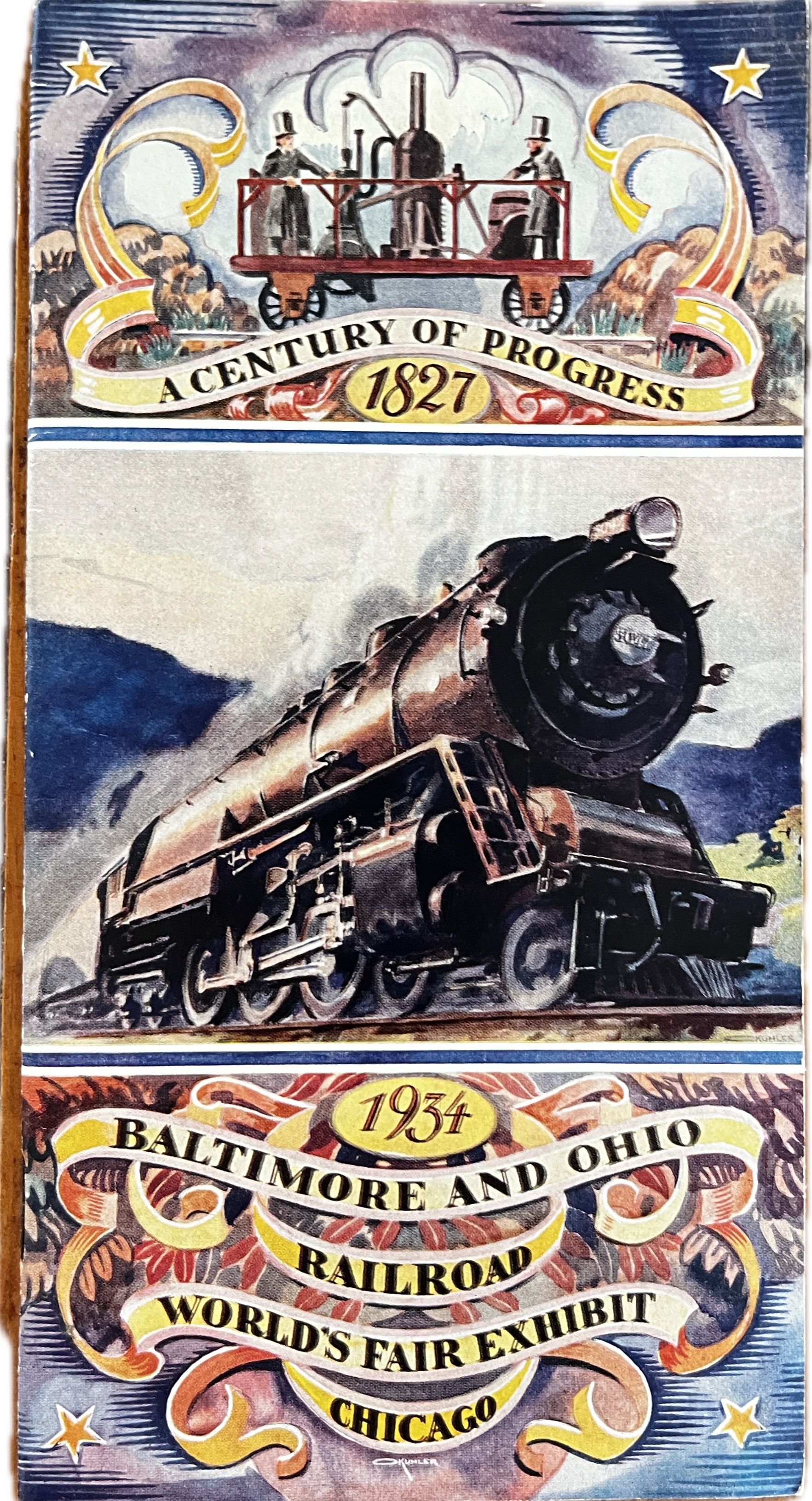 Baltimore and Ohio Railroad World's Fair Exhibit Chicago