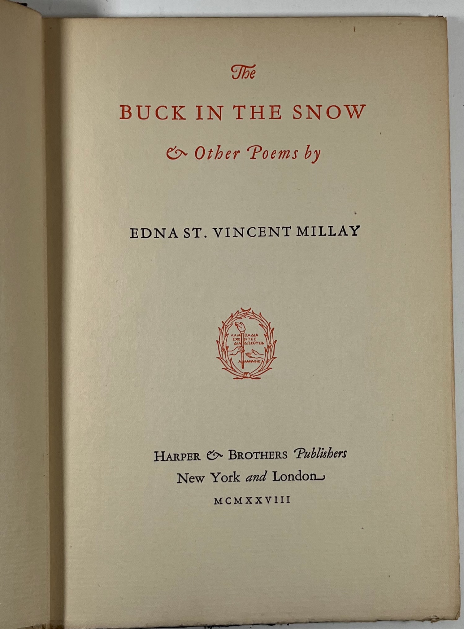 The Buck in the Snow and Other Poems