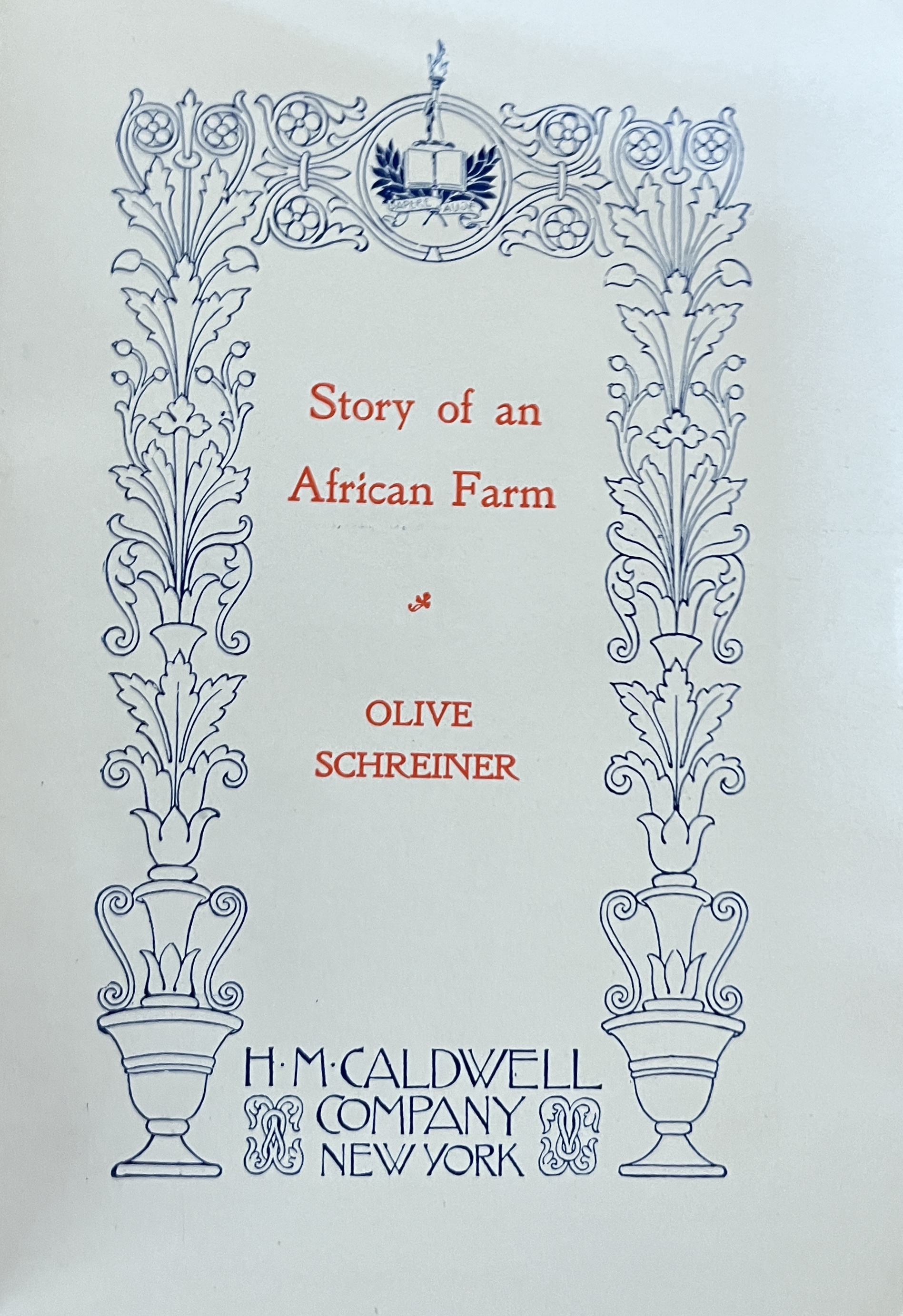 The Story of An African Farm
