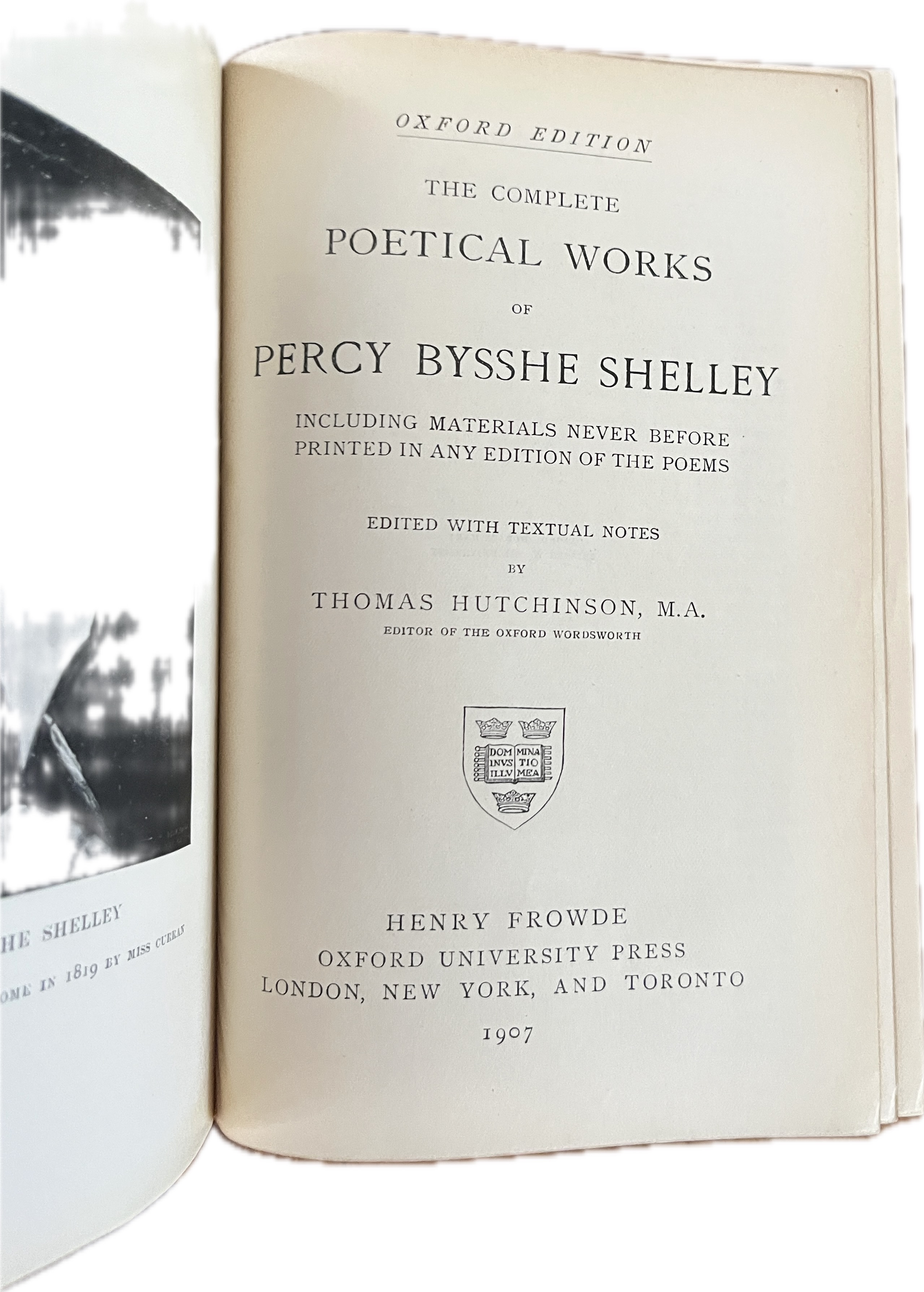 The Complete Poetical Works of Percy Bysshe Shelly
