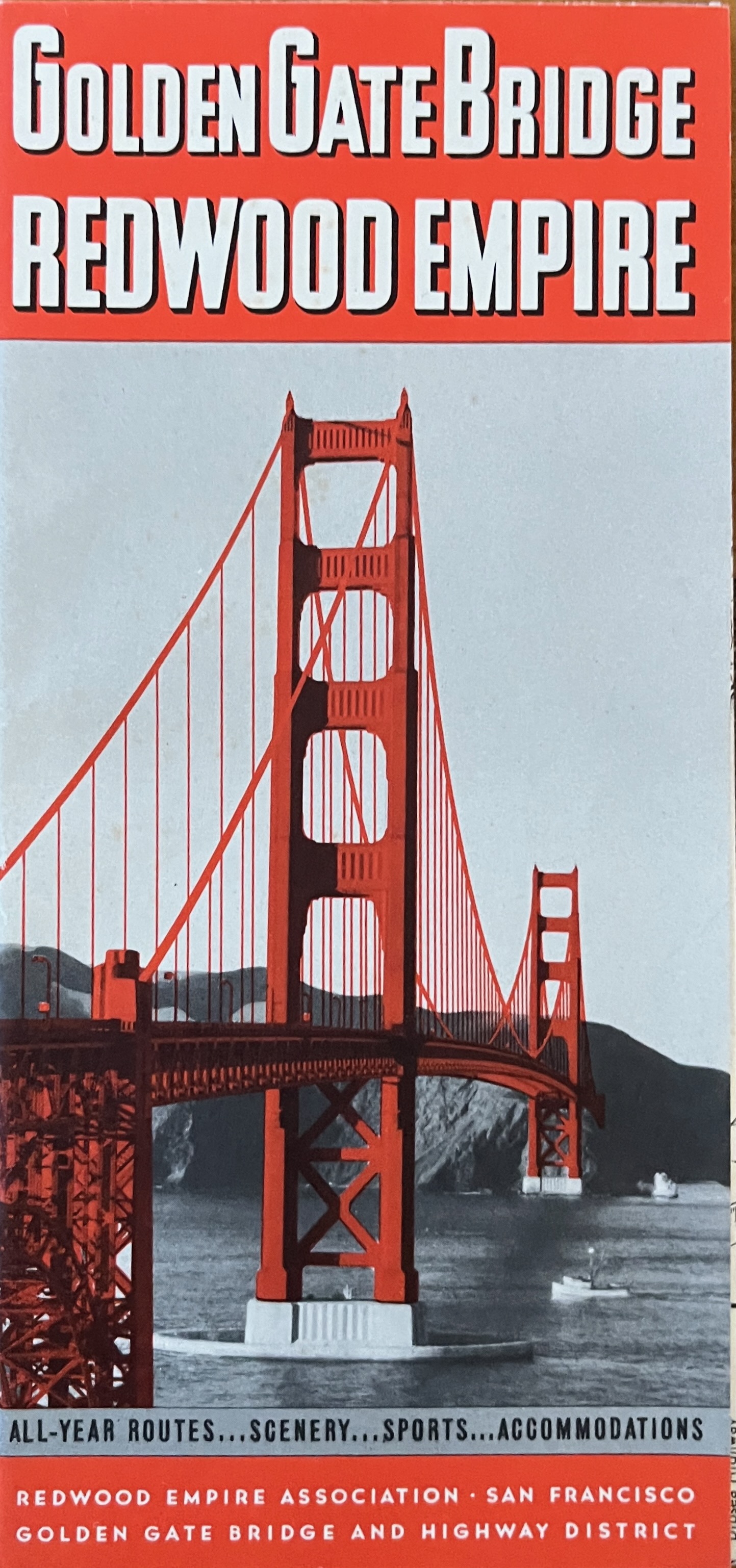 Golden Gate Bridge, 1940 Maps