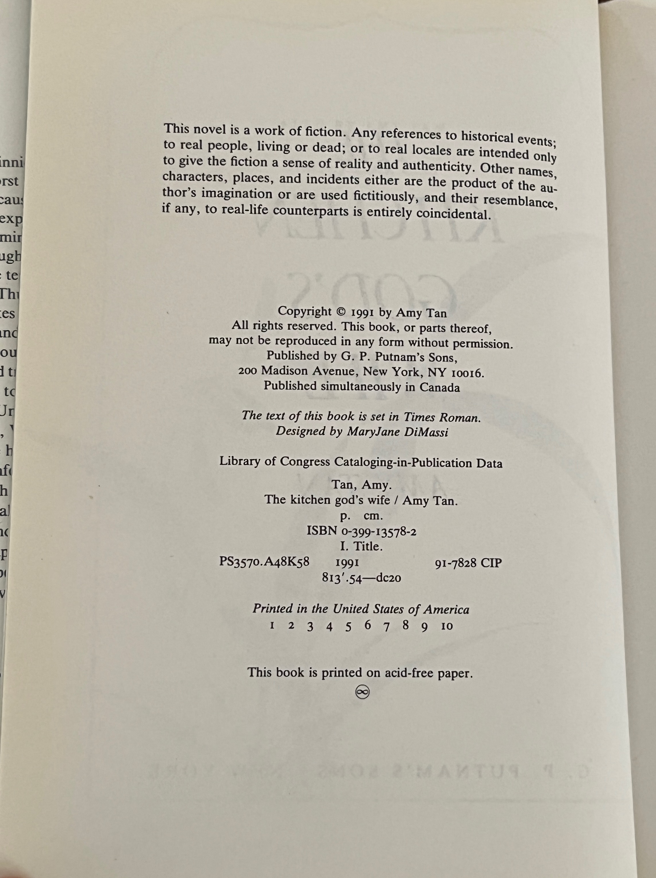 The Kitchen God's Wife