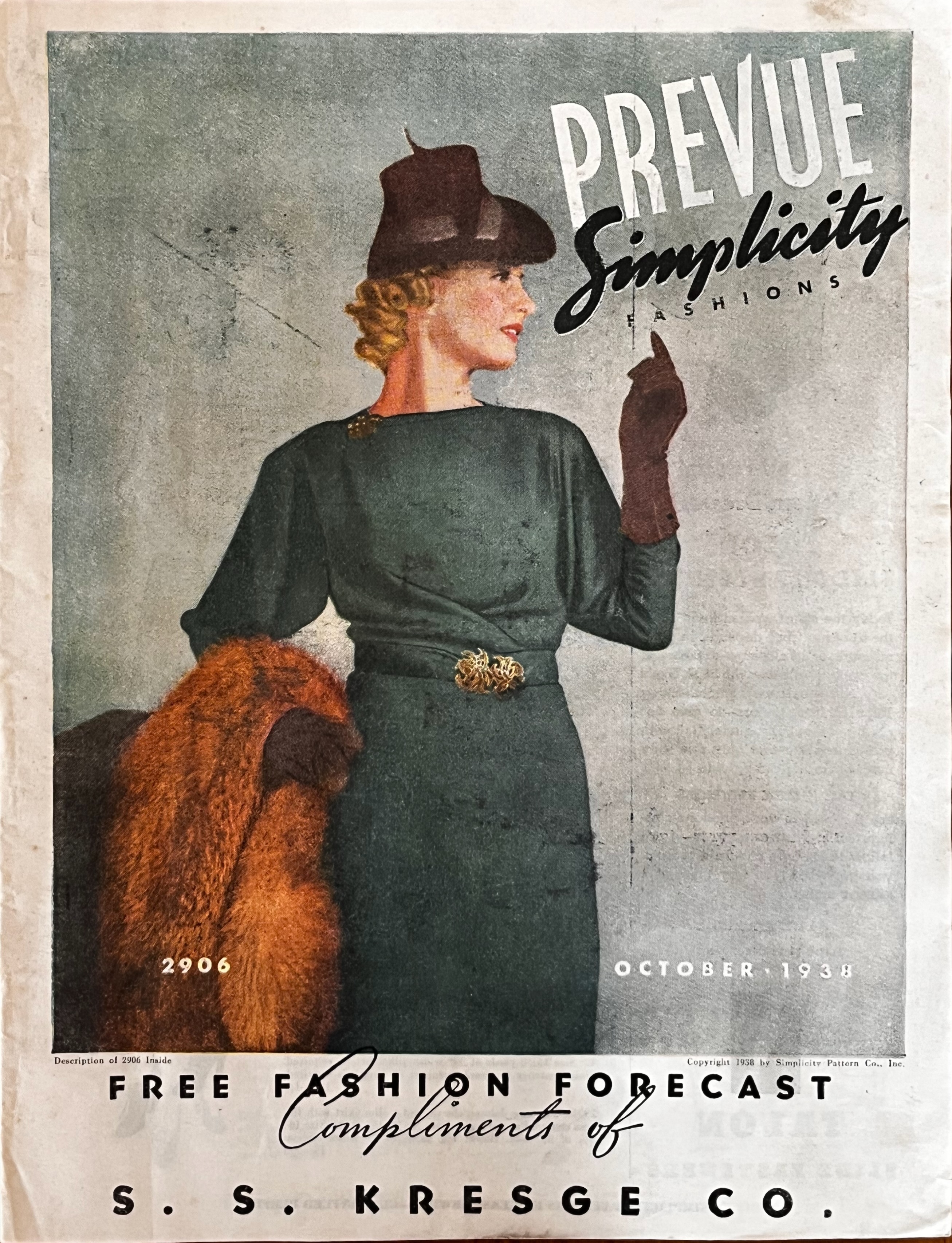 Simplicity Fashion Forecast, December 1937