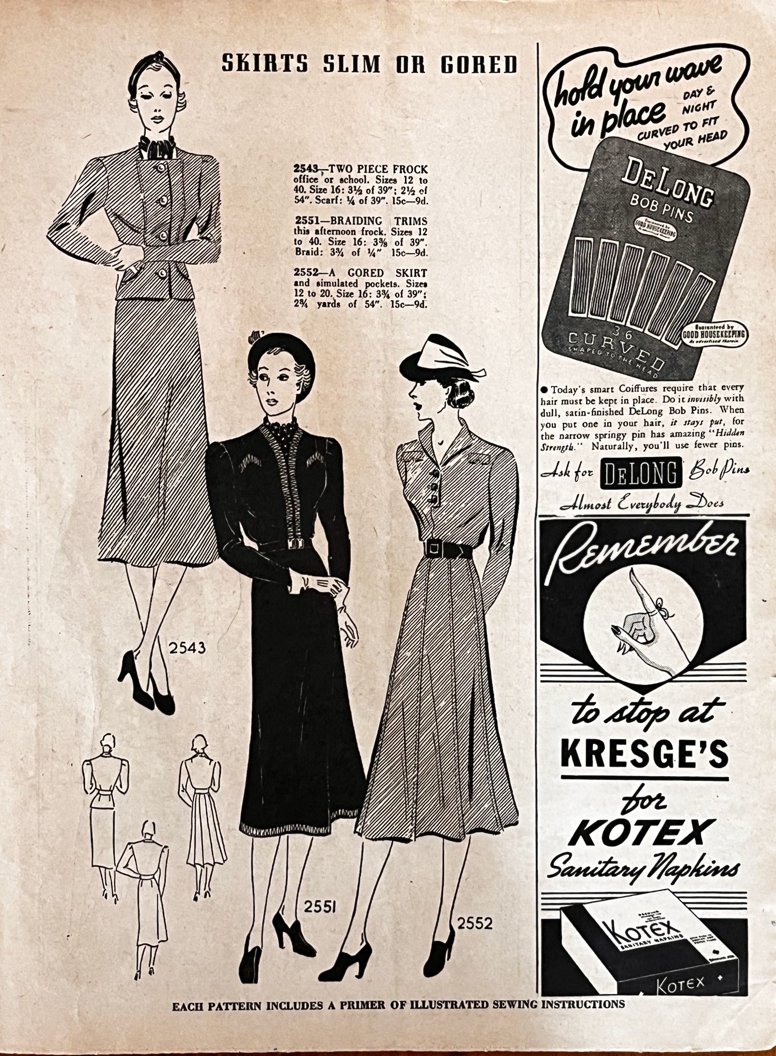 Simplicity Fashion Forecast, October 1934