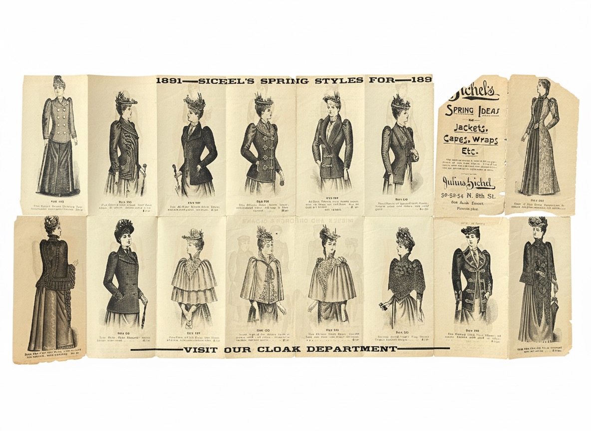 Image for Julius Bichel Spring Ideas in Jackets, Capes, Wraps, Etc. Julius Bichel Spring Ideas in Jackets, Capes, Wraps, Etc.