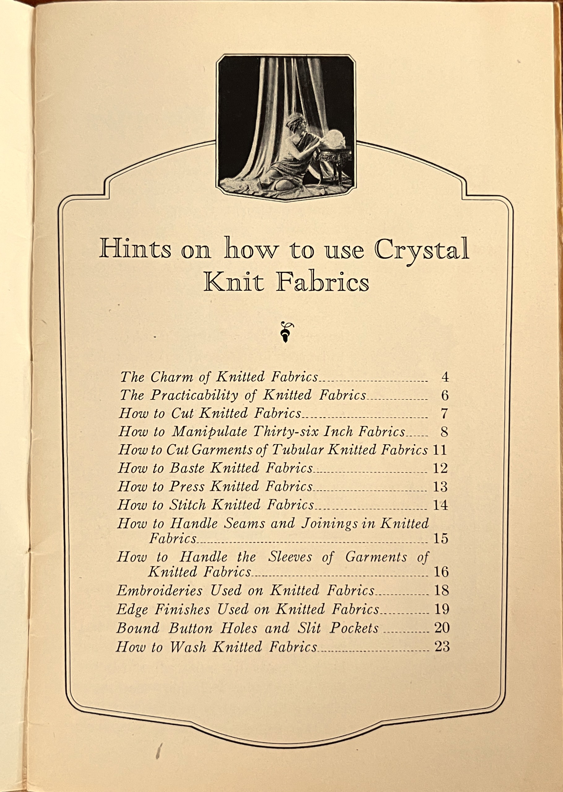 Practical Hints on the Use of Crystal Knit Fabrics