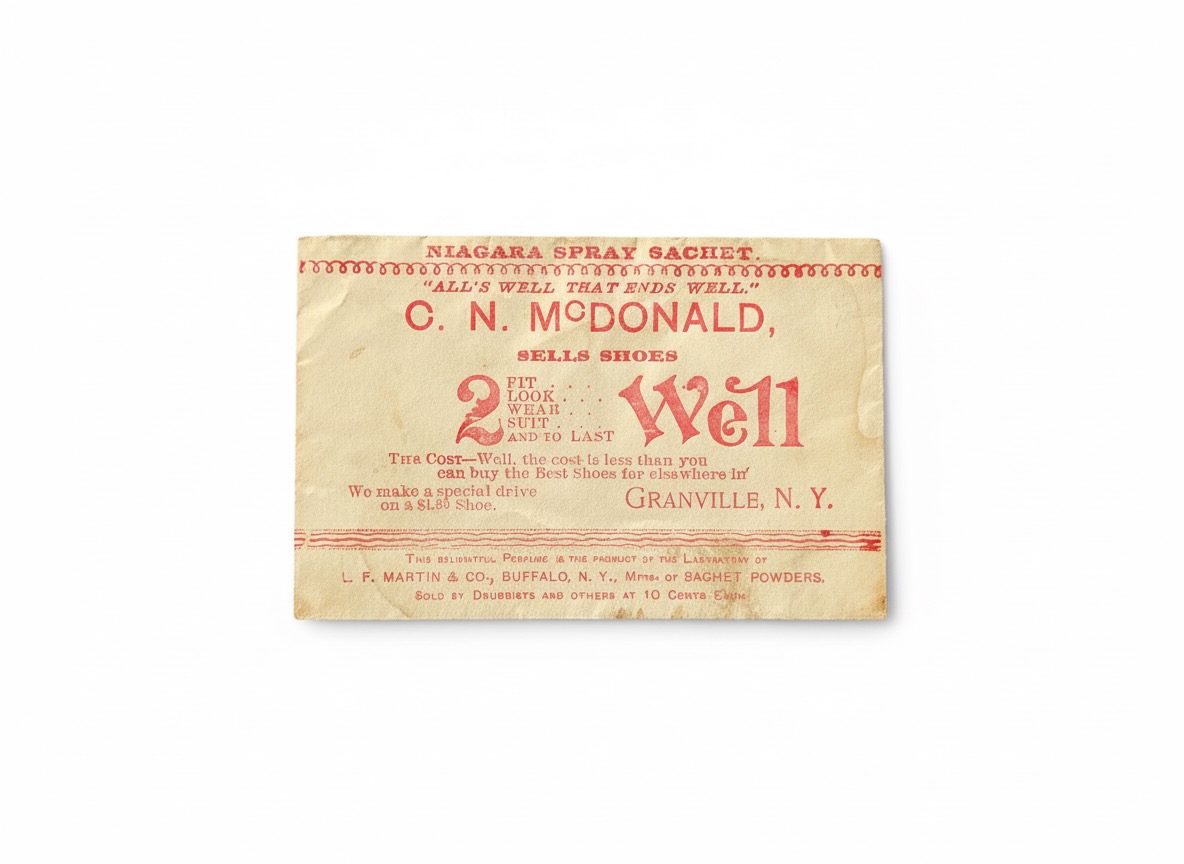 Niagra Falls Souvenir Perfume PowderEnvelope