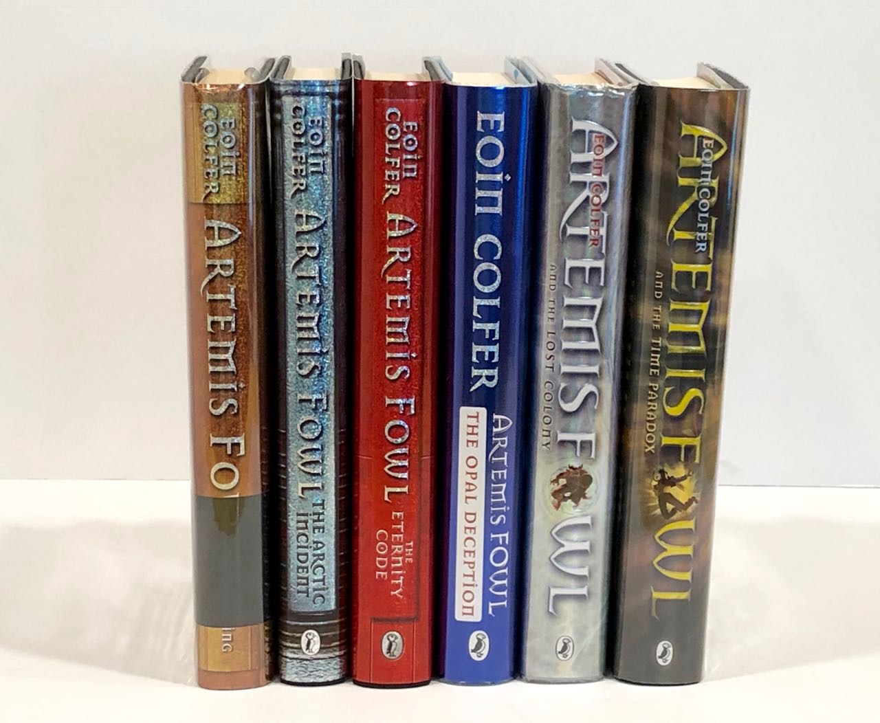 Artemis Fowl Signed Set of Books 1-5