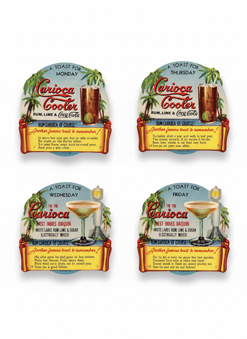 Carioca Rum Poster Stamps