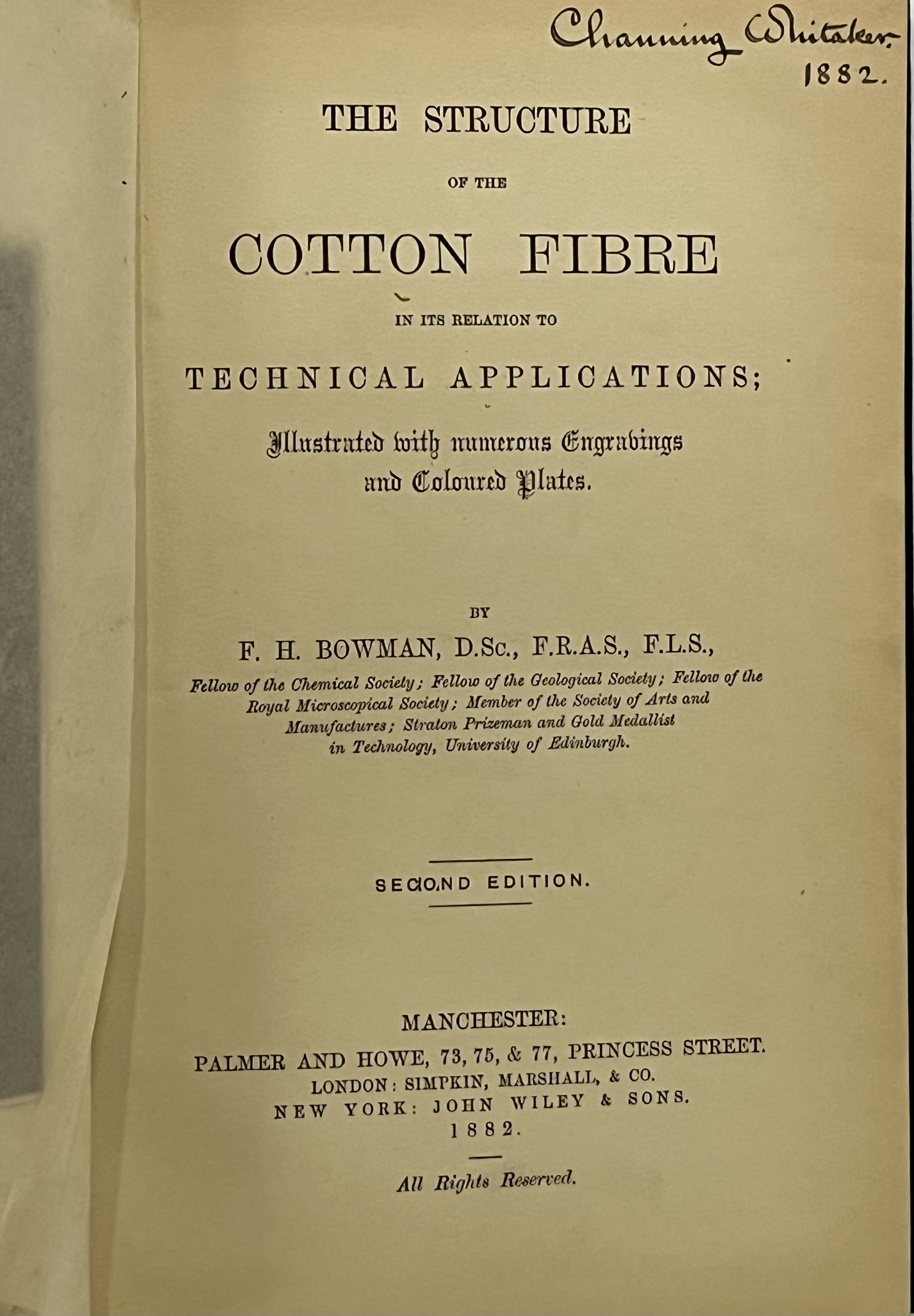 The Structure of the Cotton Fibre