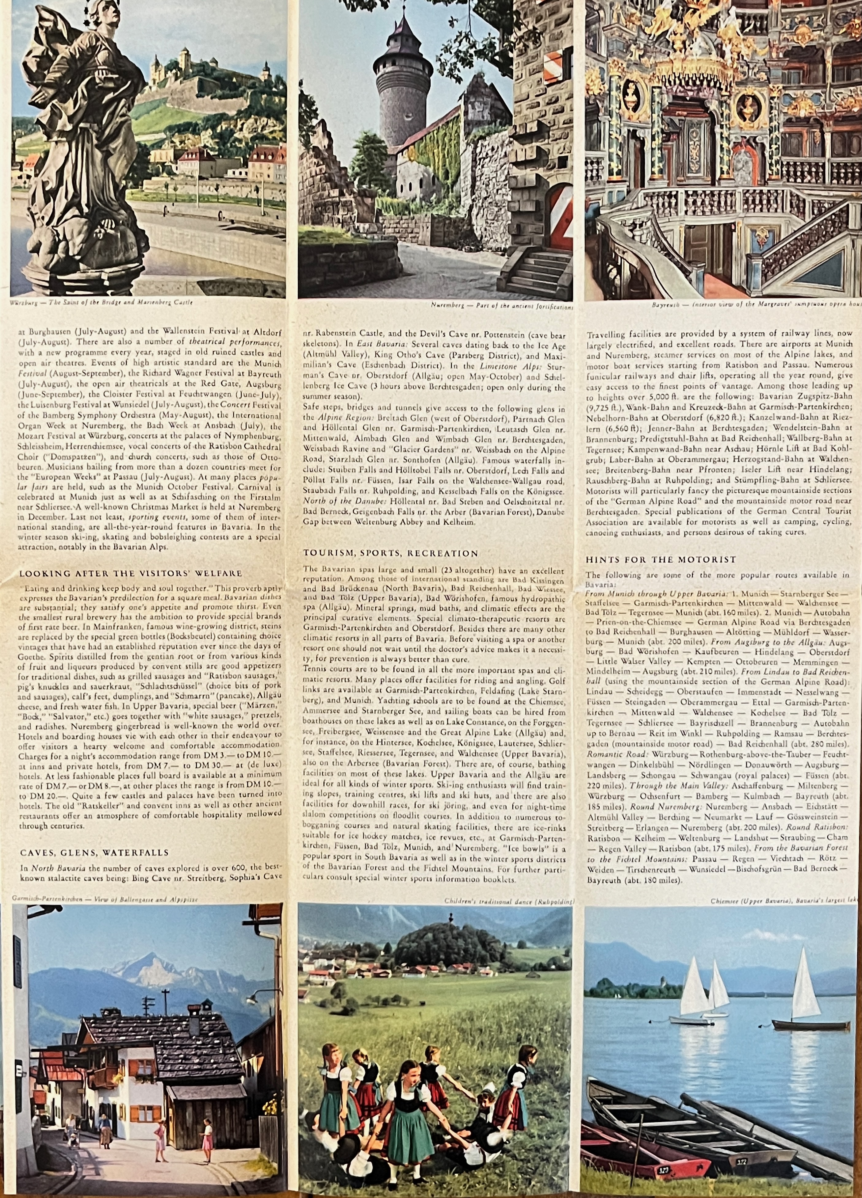 Federal Republic of Germany Bavaria Map