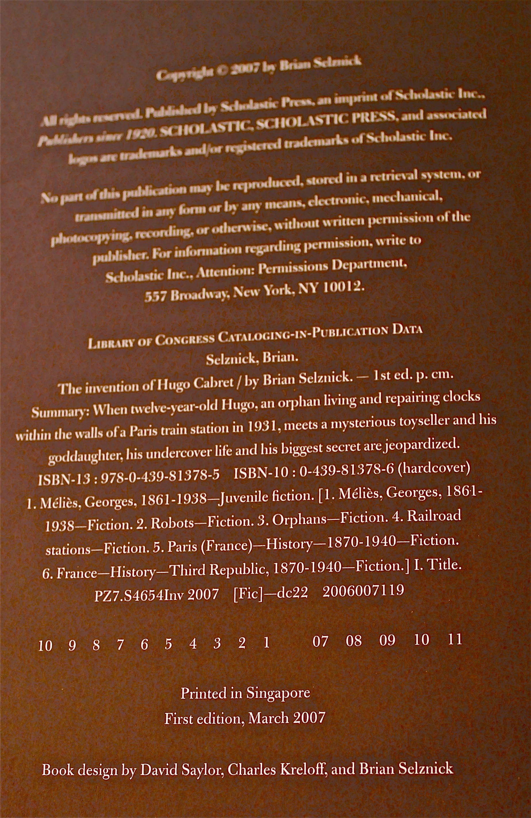 The Invention of Hugo Cabret